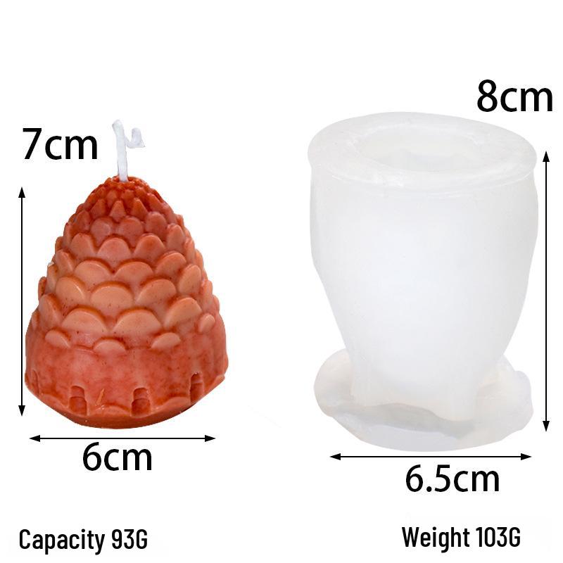 Форма для рождественской свечи: Санта, кедр, снеговик