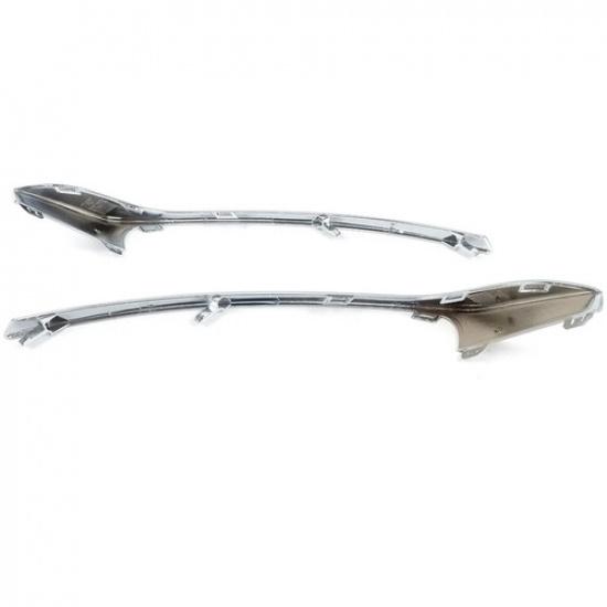 Chrome Front Bumper Fog Light Lamp Strip Trim Fit For Ford Fusion