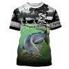 Catfish Fishing Camo Customize 3D Printed Mens T Shirt Cool Summer Casual Style Unisex T-shirt Gift for Fisherman