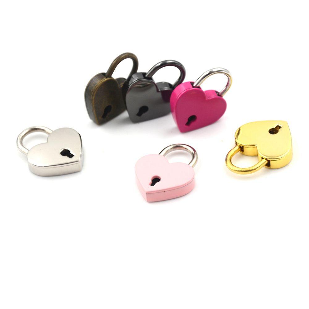 Gift Diary Book Travel with Key Wedding Mini Hardware Locks Love Heart Lock Padlock