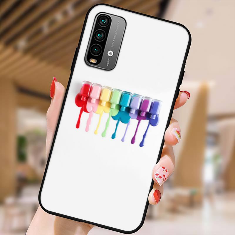 Разноцветный чехол для телефона с рисунком лака для ногтей для Xiaomi9 10 11PRO LITE Redmi NOTE7 8 9 10A PRO K40 Poco3 Shell