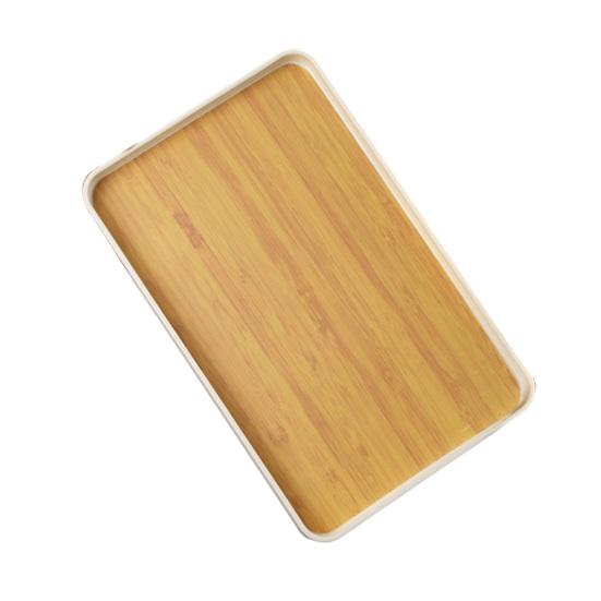 Фруктовая тарелка Прямоугольный сервировочный поднос Маслостойкий Легко чистится Широко используемое декоративное сервировочное блюдо Аксессуар для журнального столика