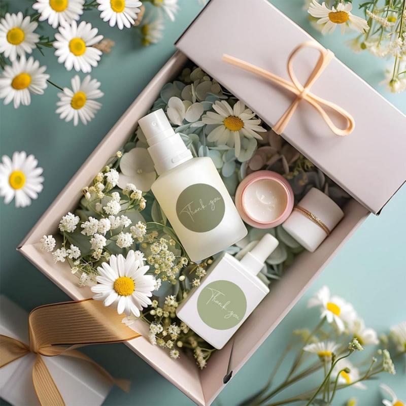 500pcs/rollSpring Green Thank You Stickers Round Heart Baking Gift Packaging Bag Envelope Sealing Stickers Notebook Phone Suitca