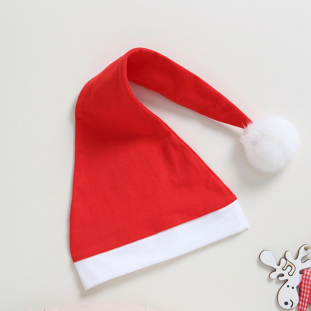 Рождественский наряд для малыша, комбинезон с круглым вырезом и принтом лося с длинными рукавами и шляпой, комплект из двух предметов для мальчиков и девочек