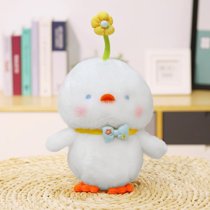 Милая милая маленькая плюшевая игрушка желтый утенок 8 дюймов кукла-автомат кукла-сердечко для девочки свадебная кукла для бросания подарок