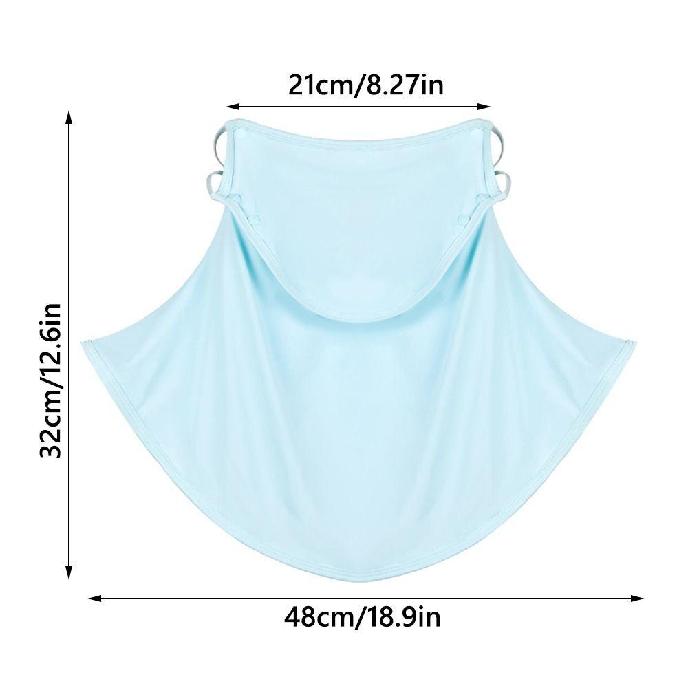 UV Protection Summer Face Scarves Sun Proof Windproof Bib New Ice Silk Mask