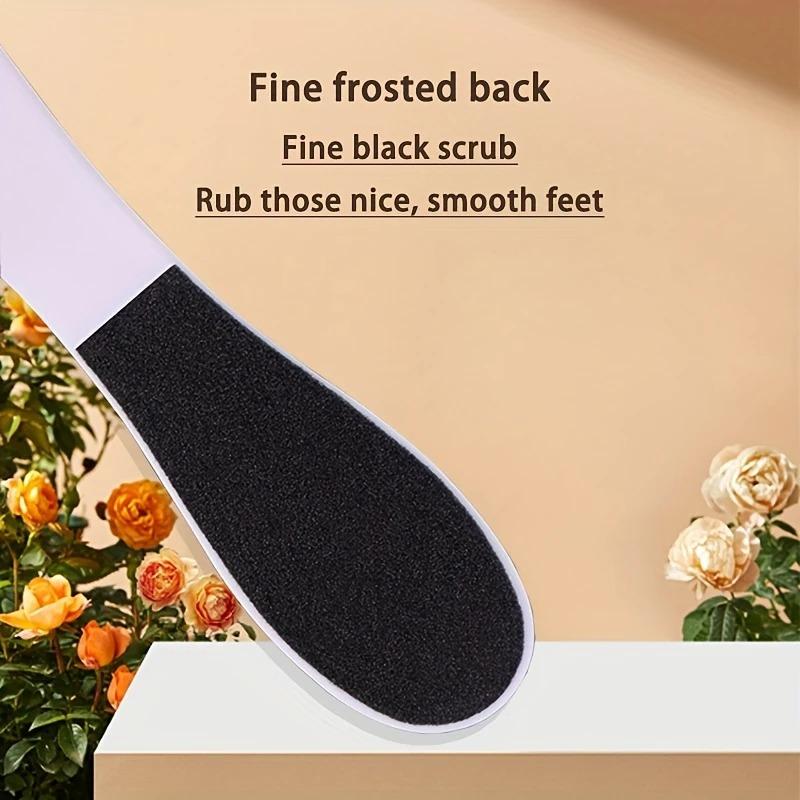 Double-Sided Disposable Foot File and Pumice Stone Pedicure Set, Plastic Foot Rub Callus Remover, Unscented Exfoliating Foot Scr