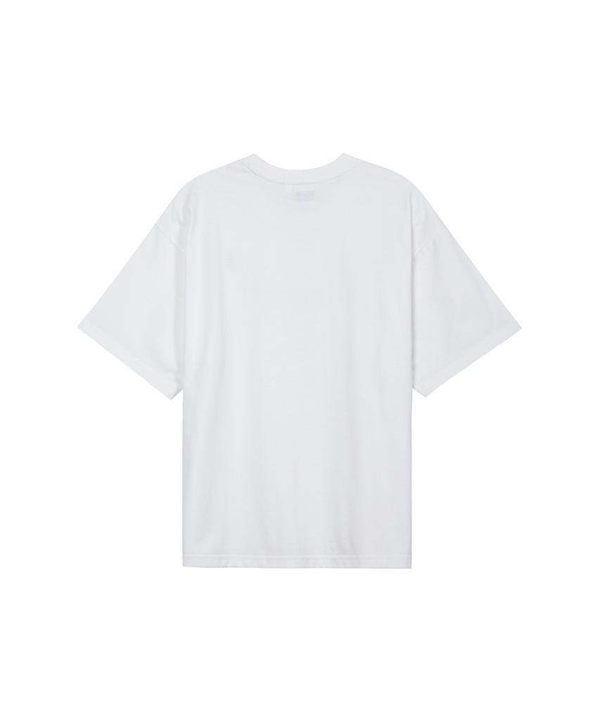 OUNDERR Signature Logo Oversized Short Sleeve T-Shirt (White)