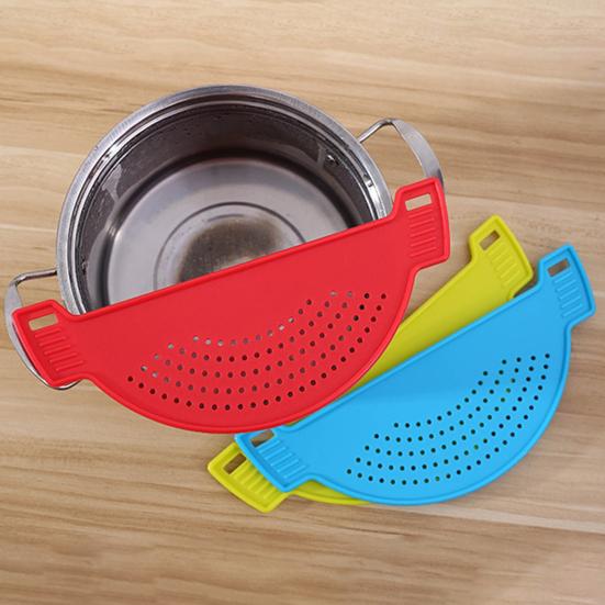 Силиконовая решетка для кастрюль, сковородок, мисок, многоразовый универсальный фильтр, макароны, спагетти, говяжий фарш, жир, овощи, незаменимая вещь на кухне