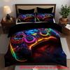 E-Sports Game Colorful 3D Digital Printing Three-Piece Quilt Cover