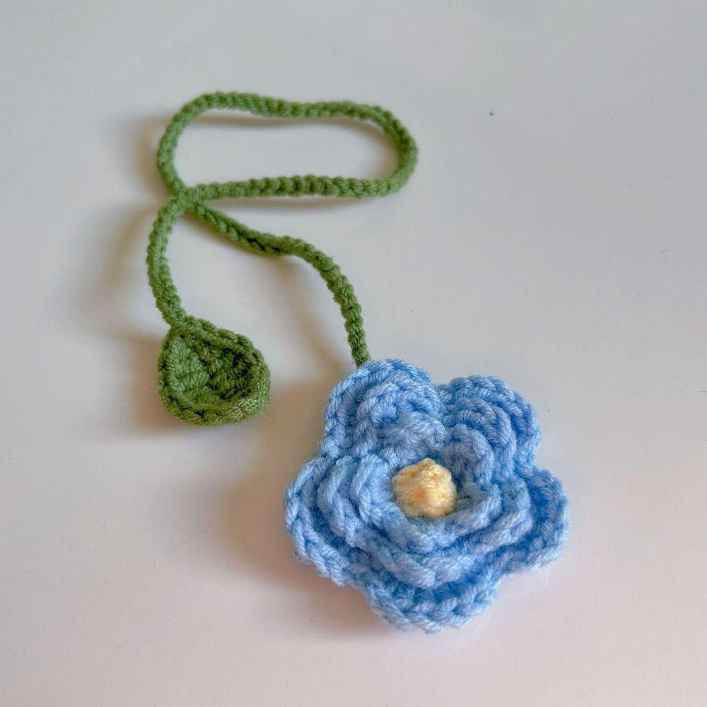 1pc Sunflower Bookmark - Flower Bookmarks for Women Unique Bookmark Handmade Knitted Ideal Gift for Book Lovers