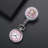 Lancardo Watch Nurse Силиконовые карманные часы с зажимом, эластичные жемчужные часы с цветком для медсестры, женские аналоговые карманные часы, идеальный подарок для кормящих матерей