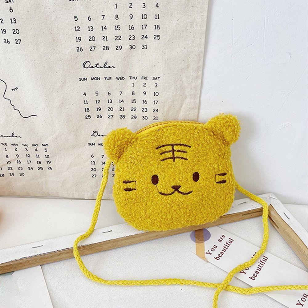 Small Kids Messenger Bag Plush Keys Coin Wallet Leisure Shoulder Bag  Children