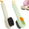 1/2pcs Multifunctional Liquid Shoe Cleaning Brush with Soap Dispenser, Shoe Laundry Brush Scrub Brushes for Cleaning, Soft Bristle Cleaning Brushes
