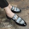Модная итальянская мужская обувь, цветные мокасины, мужские туфли для вождения без застежек, мужская модная кожаная обувь для ночного клуба, свадебная обувь