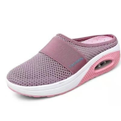 Женская повседневная женская обувь на платформе в стиле ретро, ​​тапочки на танкетке, тапочки премиум-класса, винтажные нескользящие сандалии больших размеров