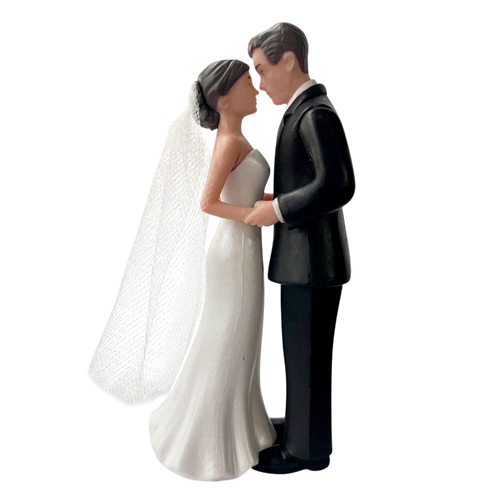 Romantic Bride Groom Topper Elegant Design Anniversary Decoration Wedding Celebration