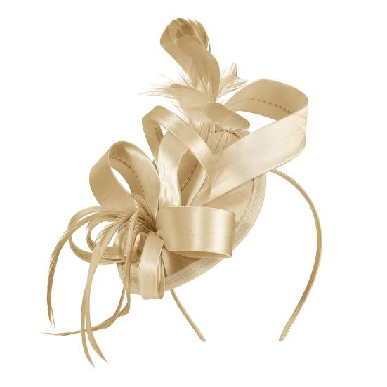 Обруч для волос, шляпа-вуалировщик с заколкой для волос, резинка, искусственные перья, декоративная лента, атласная ткань, женская повязка на голову, аксессуары для вечеринок