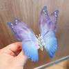 Hairpin Gradient Color Butterflies Decor Hair Clip with Imitation Pearls Exquisite Appearance Hair Pin Hair Accessories