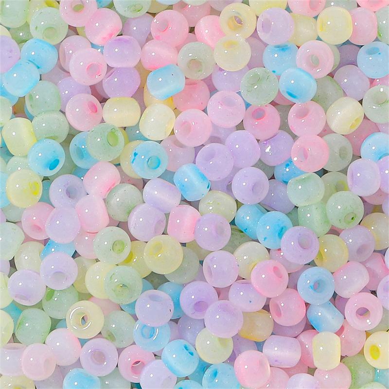 150 шт. хрустальные чешские стеклянные бусины кошачий глаз нефрит ледяные семена разделительные бусины для DIY шитья одежды декор