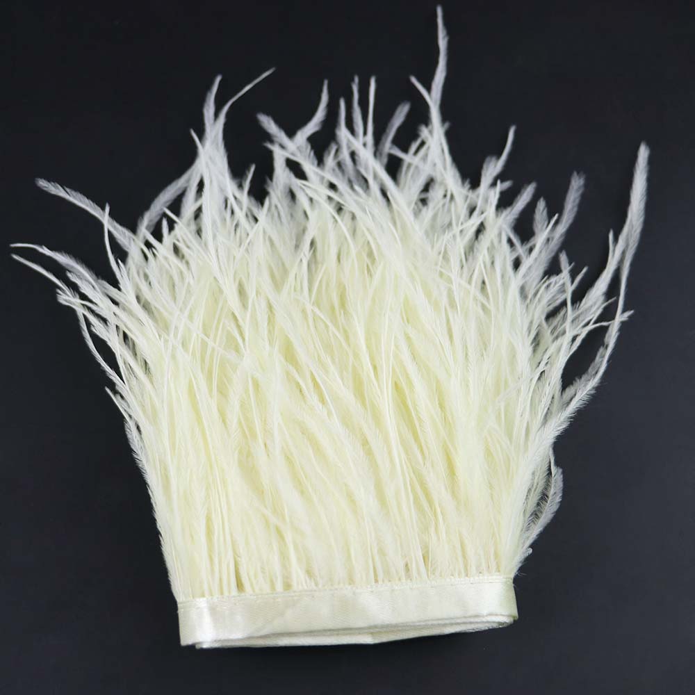 Перо 6-18 см Натуральное Белое Черное Страусиные Перья Отделка для Свадебного Платья Аксессуары для Одежды Декор Вечерин Перо Бахрома