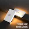 LED Intelligent Sensor Night Light Wireless USB Charging Wall Lamp for Bedroom Corridor Cabinet Lighting