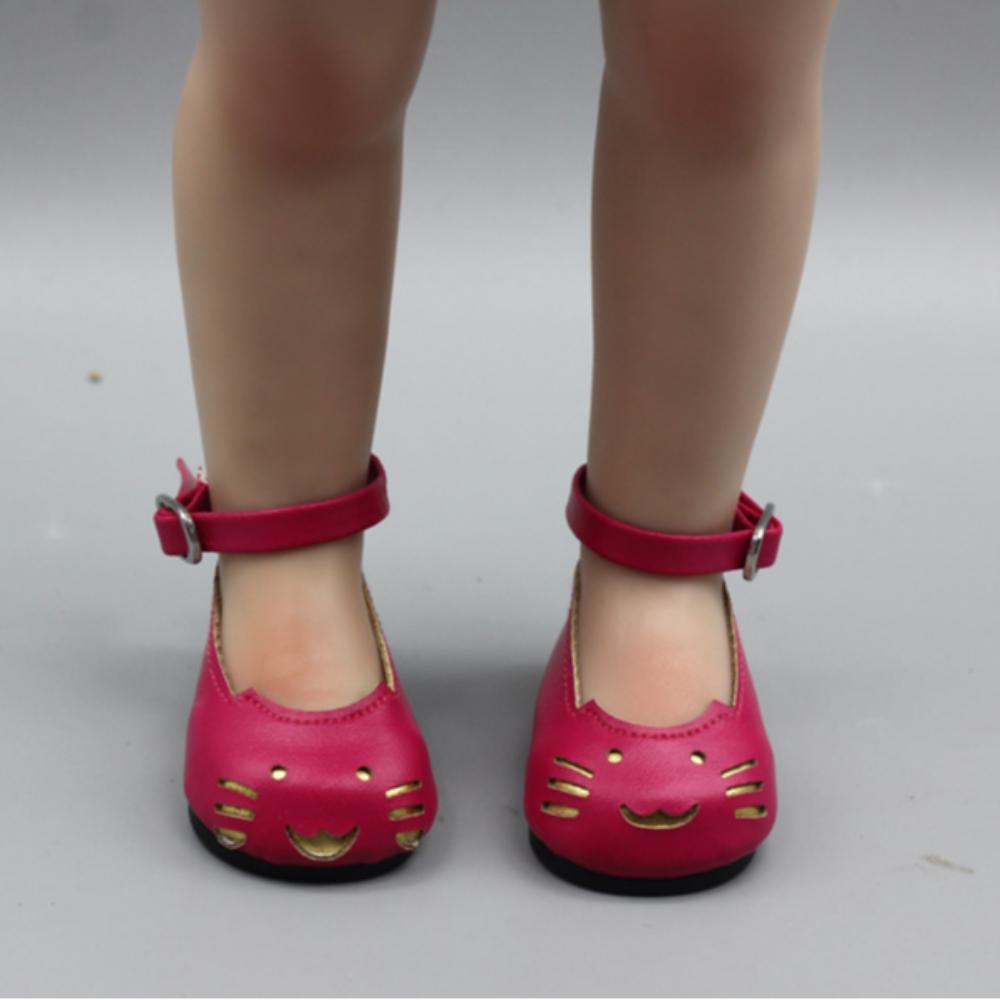Cute Baby Doll Shoes Cartoon Doll Cosplay Accessories Kids Toy PU Leather Shoes  for 1/3 BJD