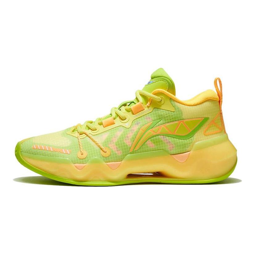 Баскетбольные кроссовки Li Ning Liren 2 Low Мужские Низкие Флуоресцентный Желтый/Флуоресцентный Зеленый Alpha Hydroxy Acids ABAS039-2