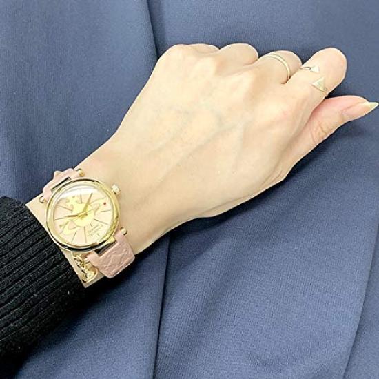 Obcharm Gold Pink Leather VV006PKPK Watch [Vivienne Westwood] Women's