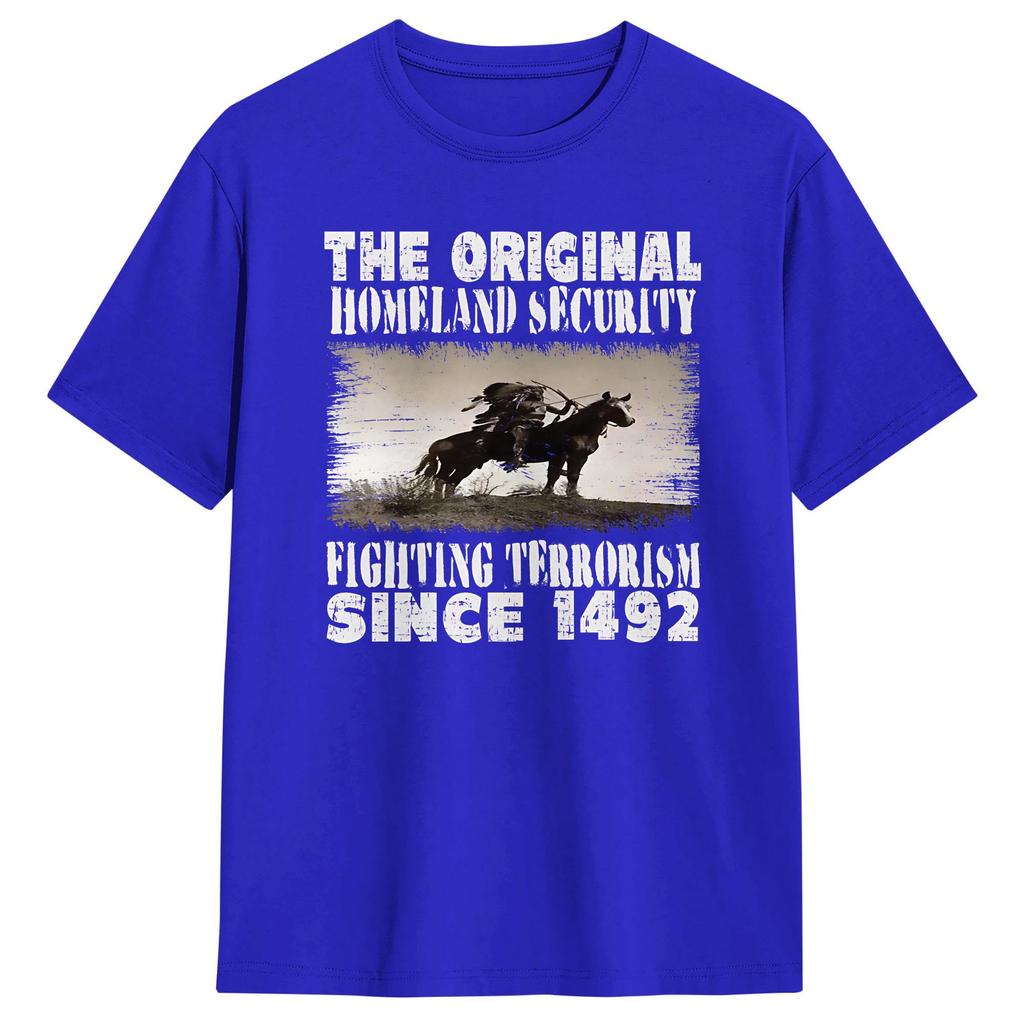 Homeland Security Fighting Terrorism T Shirt Summer Pure Cotton TShirts For Unisexs Casual Tee Shirt Short Sleeve Aesthetic Tees