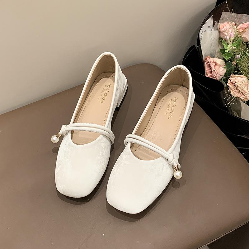 French Evening Wind Mary Jane Shoes Women's Summer Skirt Sandals New Light Mouth Soft Sole New Chinese Single Shoes