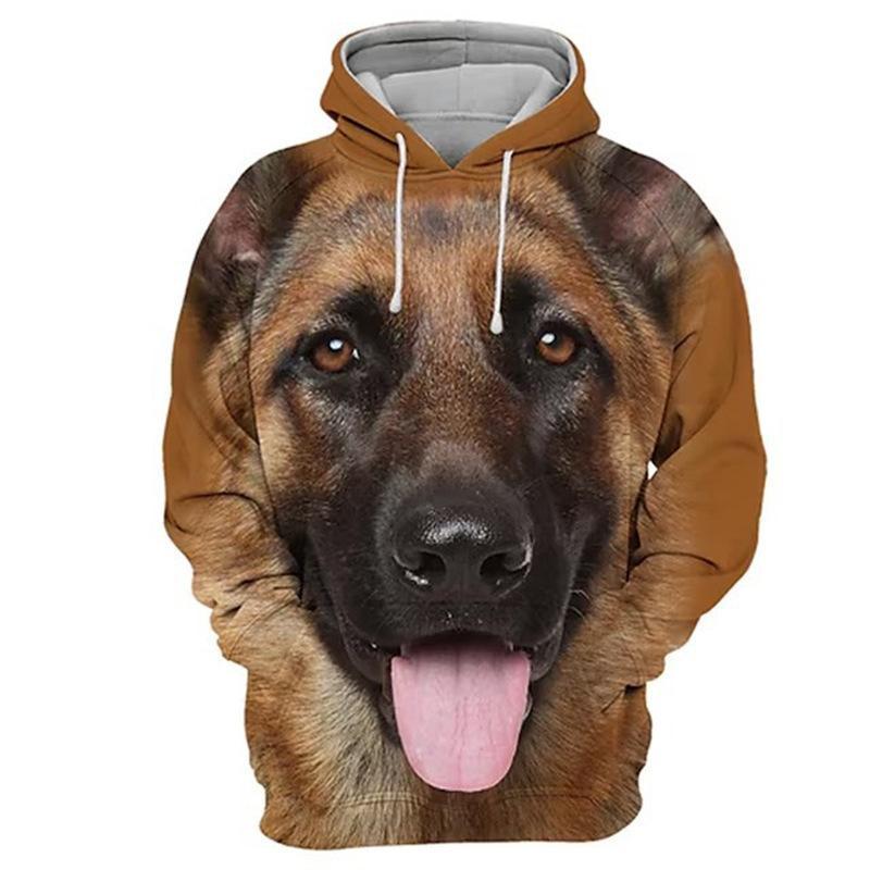 Sweat À Capuche À Manches Longues Imprimé 3D Pour Hommes Et Femmes, Sweat-shirt, Pull, Manteau, Haut, Animaux Drôles, Chiens, Mode