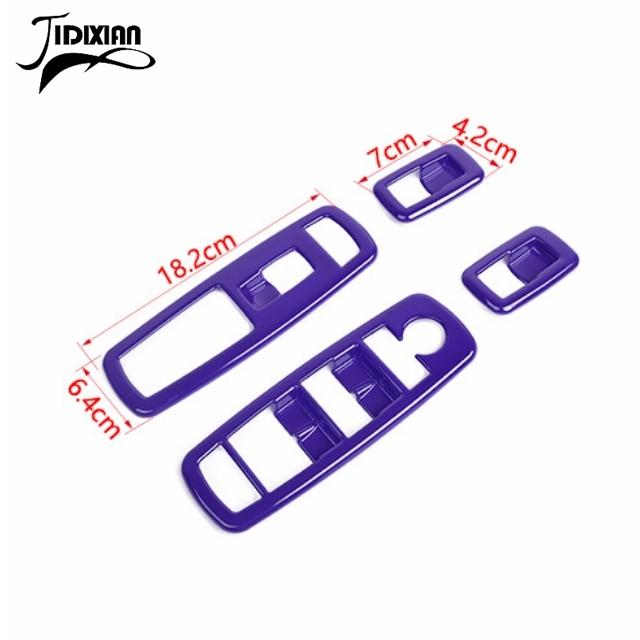 Внутреннее окно автомобиля, кнопка переключателя подъема окна, декоративная панель, наклейки для Dodge Charger Durango 2011-2022 для Dodge RAM