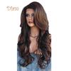Tenfyer женская мода длинные волнистые вьющиеся волосы косплей костюм полный парик наращивание волос