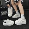 White Sneakers Women's 2025 Spring New Platform White Shoes Ugly Cute Big Head Bread Shoes Heightening Casual Board Shoes