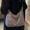 Корейский стиль Модный леопардовый принт Большая вместительная сумка-тоут Новая повседневная женская сумка через плечо Ретро сумка через плечо