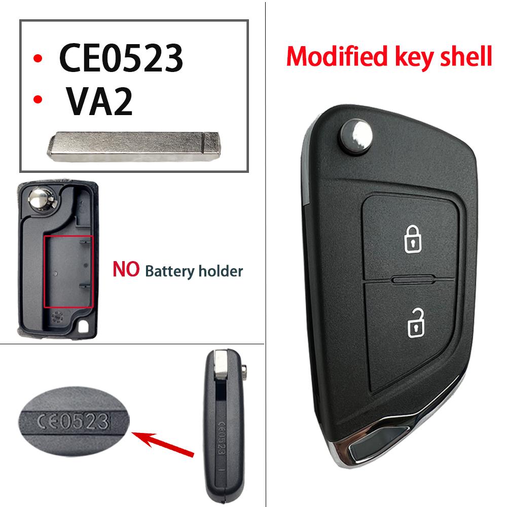 Модифицированный корпус ключа-«рыбки» для Peugeot 207 307 308 407 508 5008 607 807, пульт для Citroen C2 C3 C4 C5 Xsara Picasso