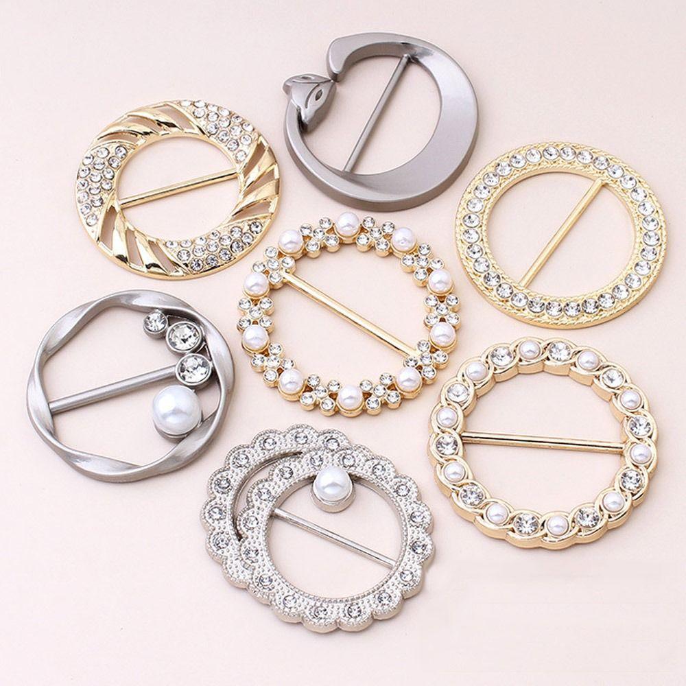 4 шт. Модные ювелирные изделия из шелка, застежка, клипсы, брошь, пряжка для шали, кольцо для шарфа, пряжка для талии, пряжка для шарфа