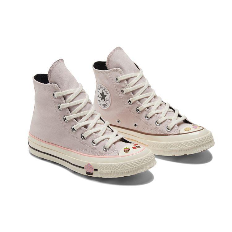 Converse Chuck 70 High Dessert - розовые кроссовки унисекс белые A03750C