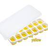 14-Grid Silicone Ice Cube Tray with Soft Bottom and Lid for Easy Release