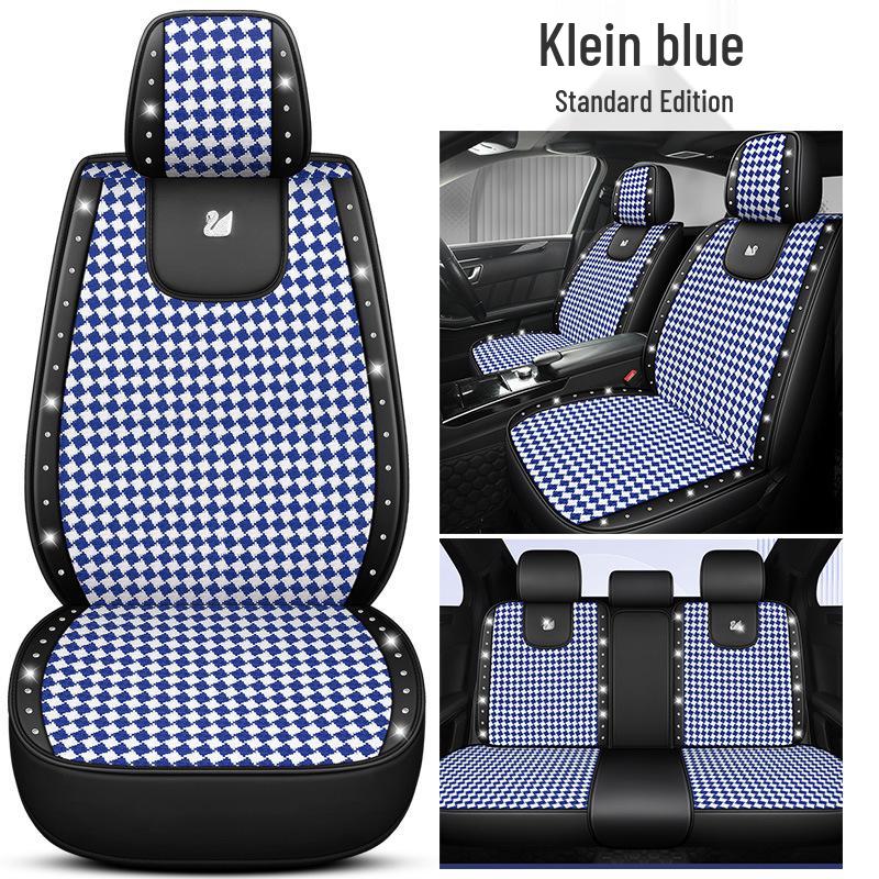XMS Diamond Pattern 9D Car Seat Cushion, All-Season High-End Fabric, New Model Seat Cover