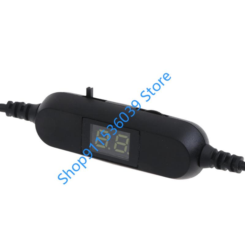 USB to 1.5V-12V Adjust Voltage with Display LR6/AA AAA Dummy Battery Cable for Cameras Clock Radio LED Light Keyboard Piano