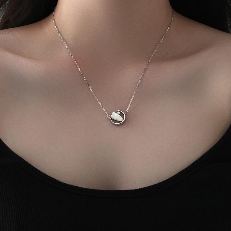 Ожерелье Shell Petal Moon, легкая роскошь, ощущение высокого класса, нежный темперамент, украшение на шею в виде цепочки-ключицы