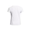 Under Armour Футболка UA Elite Solid Quick-Dry с круглым вырезом и коротким рукавом, женская, белая 1383364-100