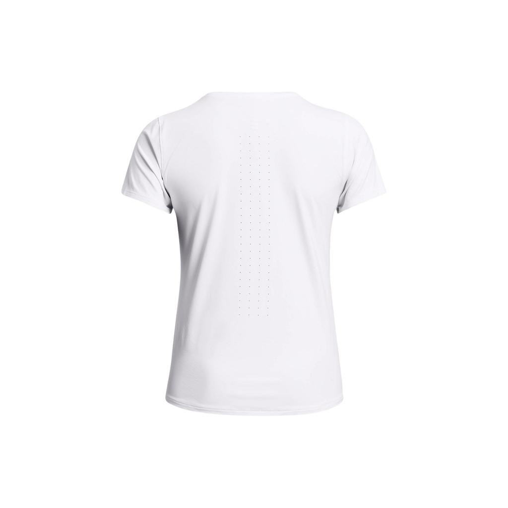 Under Armour Футболка UA Elite Solid Quick-Dry с круглым вырезом и коротким рукавом, женская, белая 1383364-100