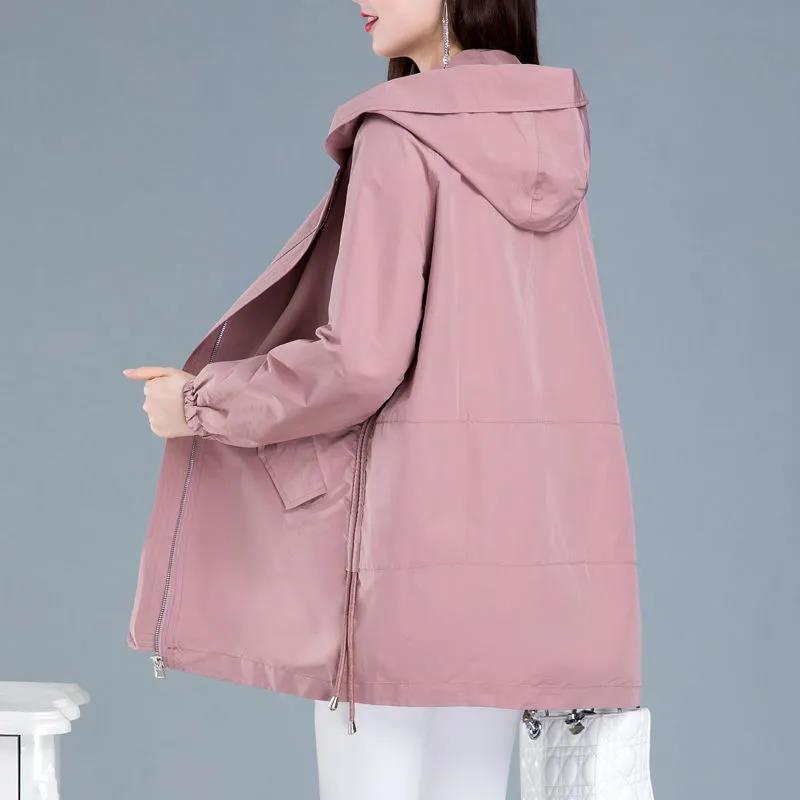 Весенняя модная повседневная тонкая женская куртка средней длины