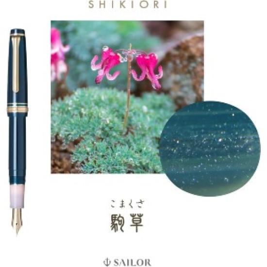 Перьевая ручка Sailor SHIKIORI SANSUI KOMAKUSA, перо MF 11-2050-302, с конвертером