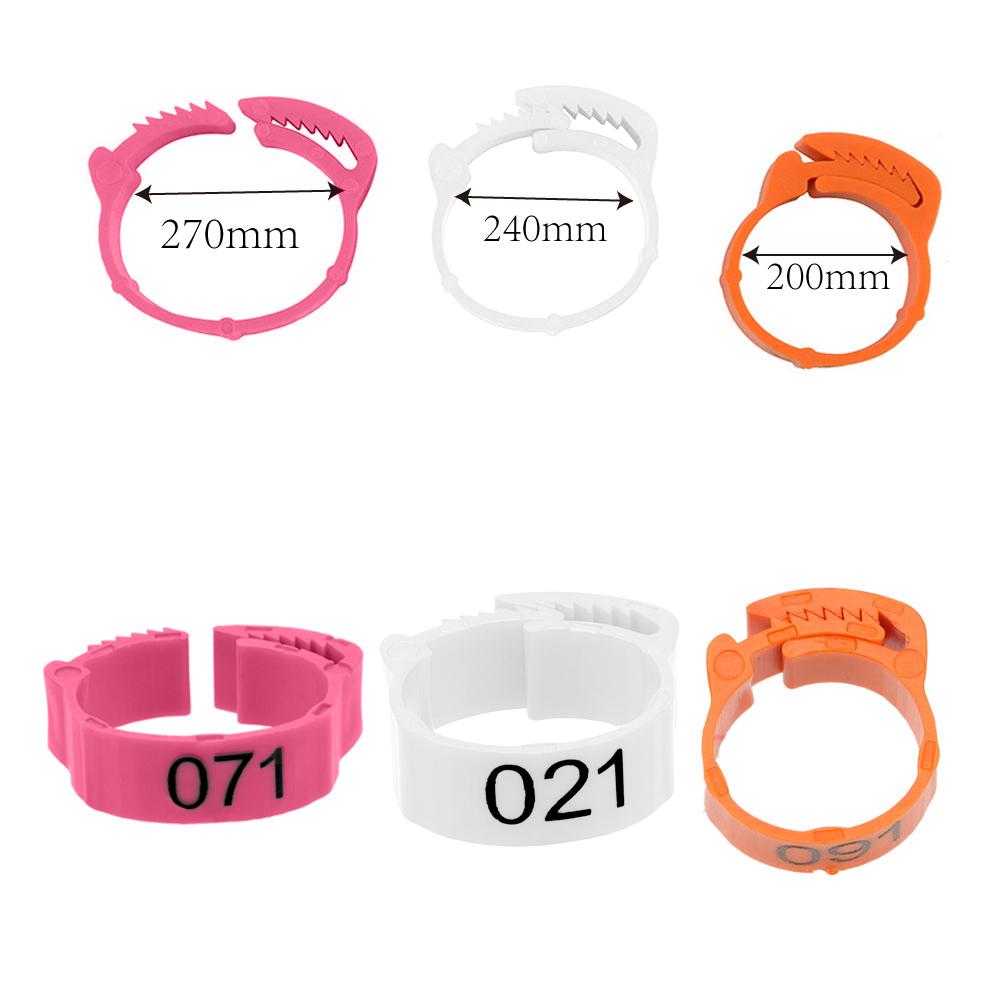 Кольцо для ног, пряжка, кольцо, принадлежности для птицефермы, для курицы, утки, голубя, 100 шт./компл., регулируемая ножка, цифровая этикетка