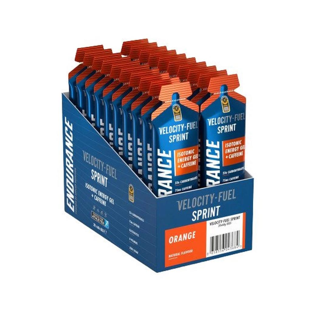 Endurance Sprint Isotonic Energy Gel + Caffeine, Orange - 20 x 60g