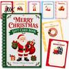 Decorative Card Album for Holidays Merry Christmas Gift Holder Book, DIY Spiral Bound Themed Greeting Book Booklet, Xmas Gifts Family, Friends,